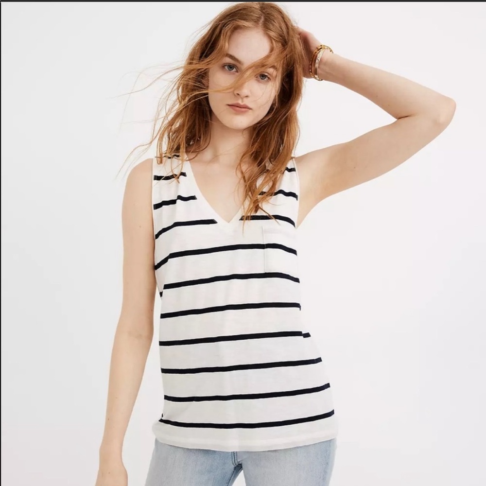 TWO Madewell super soft tanks with pocket